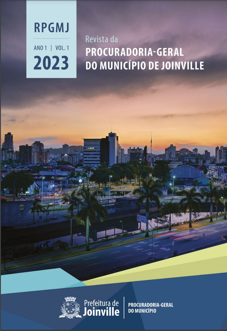 Visualizar v. 1 n. 1 (2023): Revista da Procuradoria-Geral do Município de Joinville - RPGMJ